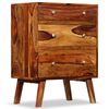vidaXL Side Cabinet Solid Acacia Wood 60x35x76 cm