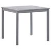 vidaXL Dining Table | Grey | Solid Acacia wood | 80x80x74cm | Durable