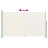 vidaXL Patio Retractable Side Awning 180x300 cm Cream