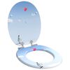 vidaXL WC Toilet Seats with Soft Close Lid 2 pcs MDF Penguin Design