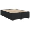vidaXL Box Spring Bed with Mattress Black Queen Faux Leather