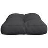 vidaXL Pallet Cushion Black 60x40x12 cm Fabric