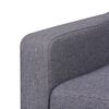 vidaXL Sofa Set 2 Pieces Fabric Grey