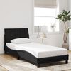 vidaXL Bed Frame without Mattress "Hanko" Black 90x190 cm Velvet