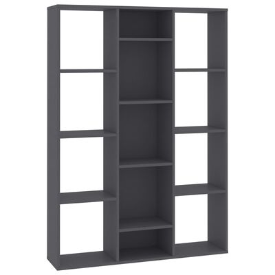 vidaXL Room Divider/Book Cabinet Grey 100x24x140 cm Engineered Wood