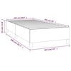 vidaXL Box Spring Bed Frame Dark Grey 107x203 cm King Single Fabric