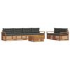 vidaXL Outdoor Sofa Set 7 pcs Natural and Anthracite