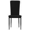 vidaXL Dining Chairs 4 pcs Black Velvet