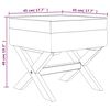 vidaXL Storage Stool 45x45x49 cm Linen