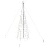 vidaXL LED Christmas Tree with Ground Spikes Multicolour 400 cm Iron