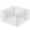 vidaXL Gabion Raised Bed Galvanised Steel 90x90x50 cm