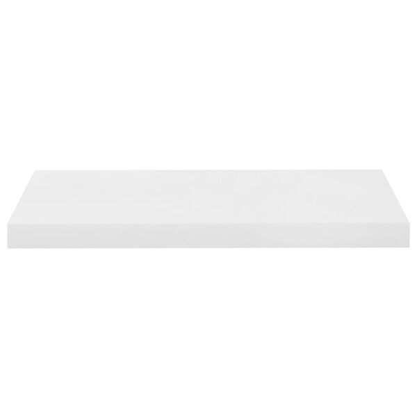 vidaXL Floating Wall Shelf High Gloss White 60x23.5x3.8 cm MDF
