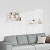 vidaXL Floating Wall Shelves 2 pcs White 80x23.5x3.8 cm MDF