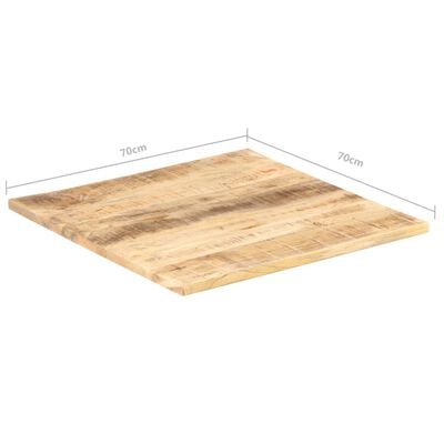 vidaXL Table Top Solid Mango Wood 25-27 mm 70x70 cm