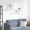 vidaXL Floating Wall Shelves 2 pcs White 60x23.5x3.8 cm MDF