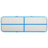 vidaXL Inflatable Gymnastics Mat with Pump 300x100x15 cm PVC Blue