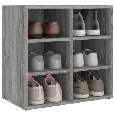 vidaXL Shoe Cabinet Grey Sonoma 52.5x30x50 cm