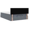 vidaXL Ottoman Bed with Mattress & LEDs Dark Grey Double Velvet