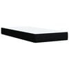 vidaXL Box Spring Bed with Mattress Black King Single Fabric