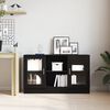 vidaXL Sideboard Black Oak 120 x 30.5 x 70 cm Engineered Wood
