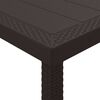 vidaXL Garden Dining Table Brown 350 x 100 x 73 cm Poly Rattan