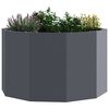 vidaXL Planter Anthracite 60 x 60 x 35 cm Steel
