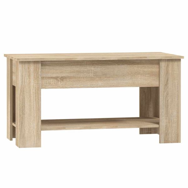 vidaXL Coffee Table Sonoma Oak 101x49x52 cm Engineered Wood