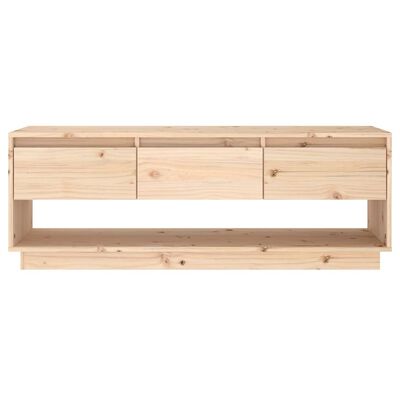 vidaXL TV Cabinet 110.5x34x40 cm Solid Wood Pine