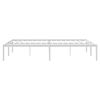 vidaXL Metal Bed Frame without Mattress White 150x200cm