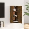 vidaXL Hanging Cabinet Smoked Oak 35x34x90 cm Engineered Wood
