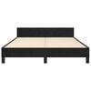 vidaXL Bed Frame without Mattress Black 137x187 cm Double Velvet