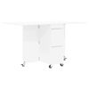 vidaXL Dinning Table 140 x 80 x 77 cm Engineered Wood White