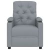 vidaXL Massage Recliner Chair Light Grey Fabric