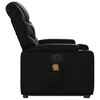 vidaXL Electric Stand up Massage Recliner Chair Black Faux Leather
