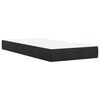 vidaXL Box Spring Bed with Mattress Black King Single Fabric