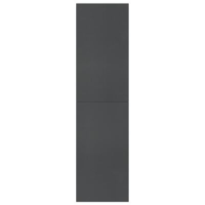 vidaXL Book Cabinet/Room Divider Grey 155x24x160 cm Chipboard