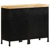 vidaXL Sideboard | Rough mango wood with black frame