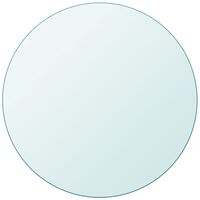 vidaXL Table Top Tempered Glass Round 800 mm