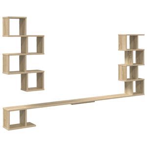 vidaXL Wall-Mounted TV Shelf Sonoma Oak 180 x 15 x 94 cm