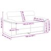 vidaXL 2-Seater Sofa&nbsp;Light Grey 160x81x84 cm Fabric