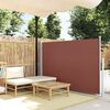 vidaXL Patio Retractable Side Awning 140x500 cm Brown