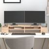 vidaXL Monitor Stand 100x27.5x15 cm Solid Wood Pine