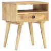 vidaXL Bedside Cabinet 40x35x50 cm Solid Mango Wood