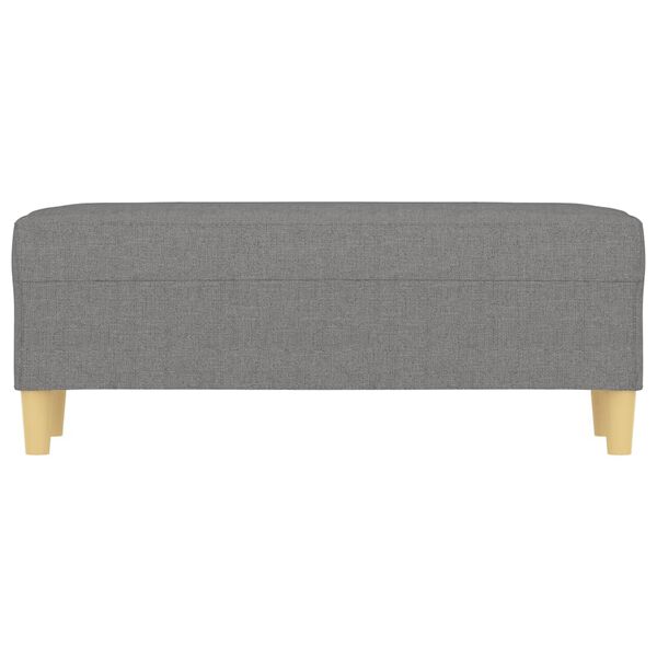 vidaXL Bench Dark Grey 100x35x41 cm Fabric