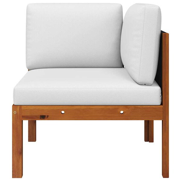 vidaXL 2 Piece Garden Lounge Set with Cushions Wood Acacia&Rope