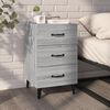vidaXL Bedside Cabinet Grey Sonoma 40x40x66 cm Engineered Wood
