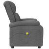 vidaXL Massage Chair Dark Grey Fabric