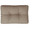 vidaXL Pallet Cushion Taupe 50x40x12 cm Fabric