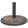 vidaXL Parasol Base Resin Round Bronze 9 kg