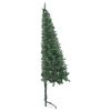 vidaXL Corner Artificial Pre-lit Christmas Tree Green 120 cm PVC